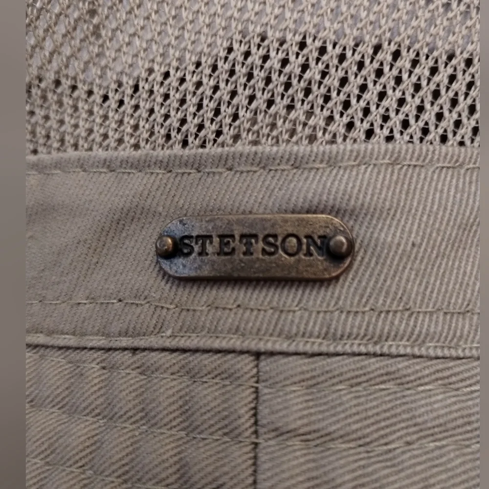 STETSON Bucket Hat Mesh Ventilation large Khaki Mesh / Cotton
